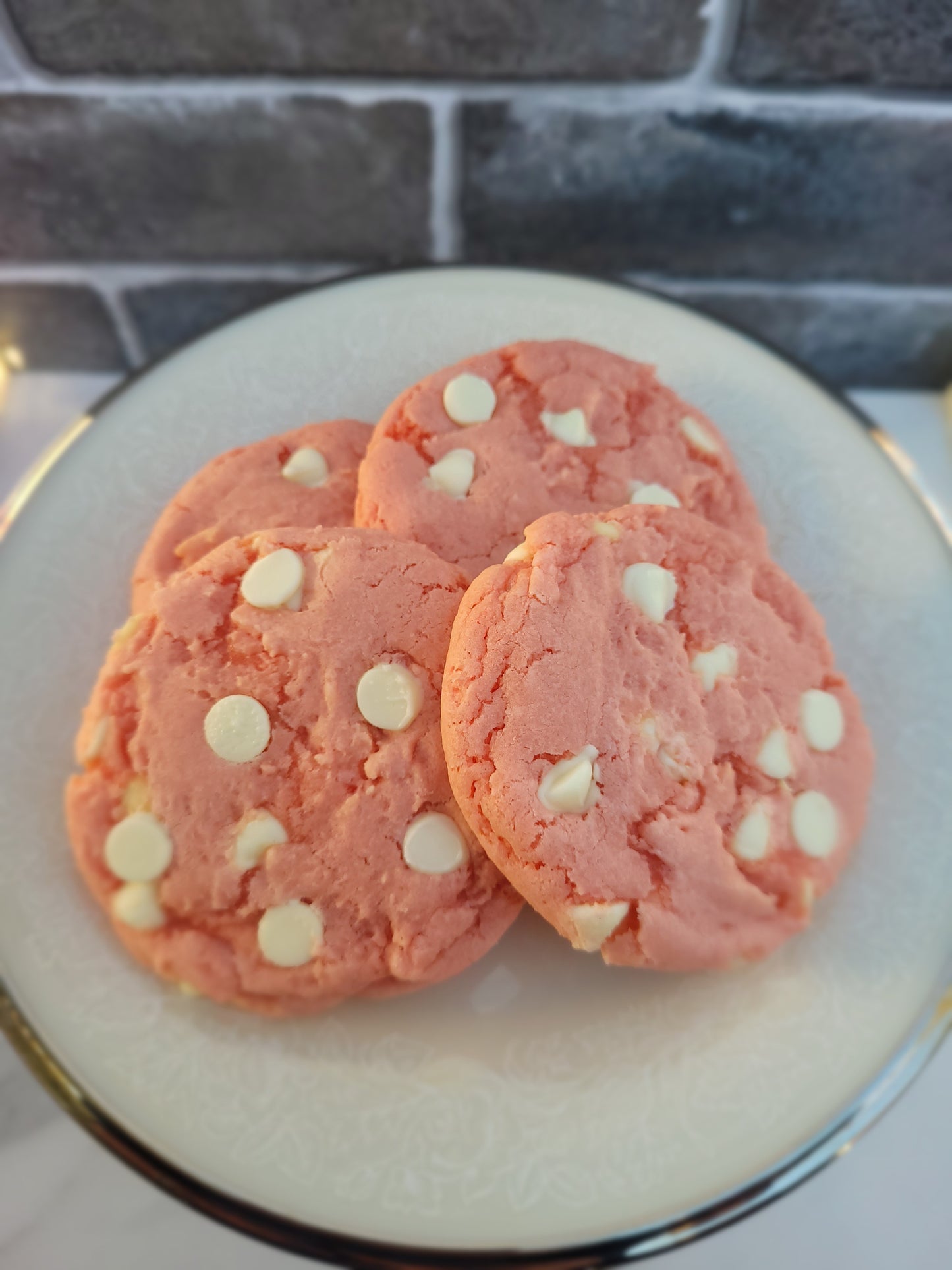 Strawberry White Chocolate Chip Cookies